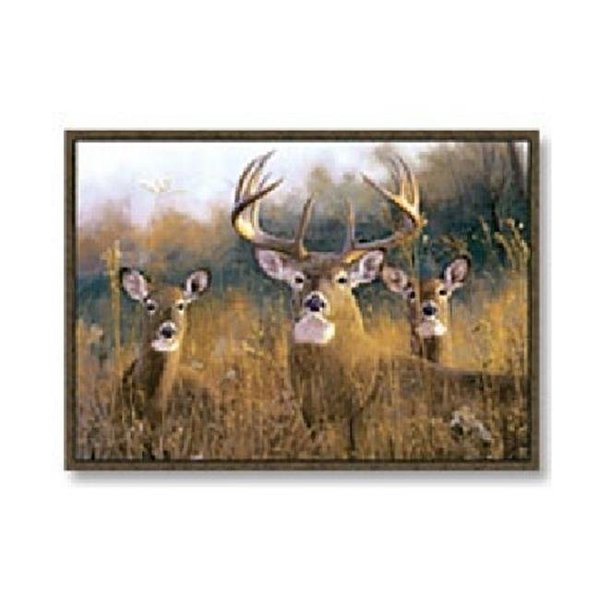 Associated Weavers Custom Printed Rugs BUCK STOPS HERE Buck Stops Here Wildlife Rug BUCK STOPS HERE